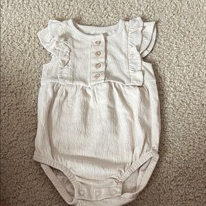 Carter's Cream Ruffled One Piece